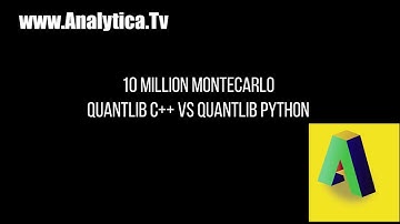 10 Million Montecarlo Simulations (Quantlib C++ vs Quantlib Python)