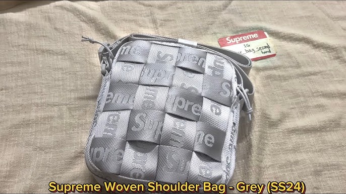 Supreme Woven Shoulder Bag / Grey (SS24) - YouTube