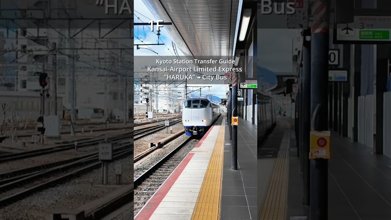 KIX Airport Express "Haruka" to City Bus Transfer Guide (Kyoto Station) #kyoto #travel