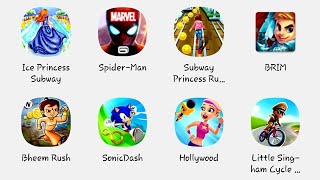 Ice Princess Runner,Spider-Man Run,Subway Princess Runner,Brim Run,Hollywood Rush,Bheem Rush-8 Games screenshot 4