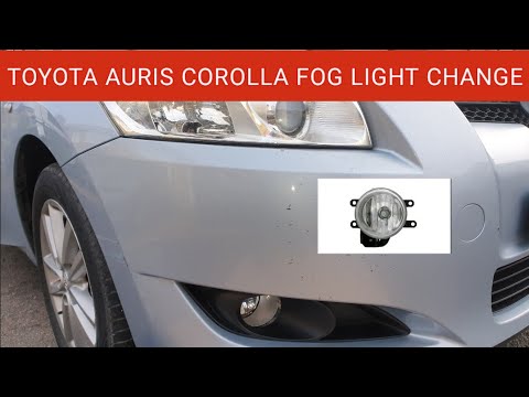 How to Change the Front Fog Light on Toyota Auris, Corolla. Toyota Fog