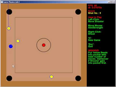 Simple 2D Game using Physics Engine