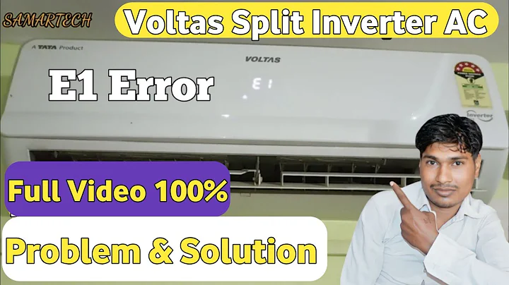 Voltas Inverter Split Ac E1 Error//Voltas Ac E1 Error//E1 Error by Voltas ac