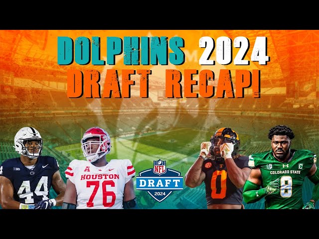 Miami Dolphins 2024 NFL Draft Recap & Early Grade! class=