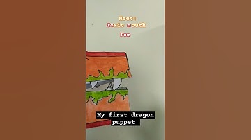 my first dragon puppet @xadia._x383 #art #craftysight