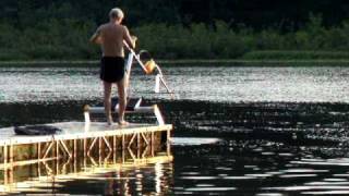 Paul Aquaskipping on Secret Lake
