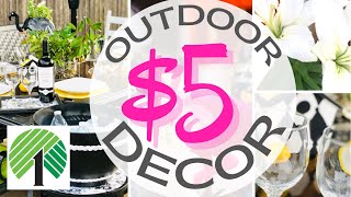☀$5 OUTDOOR DECORATING IDEAS / Dollar Tree DIY Patio & Garden Decor Ideas