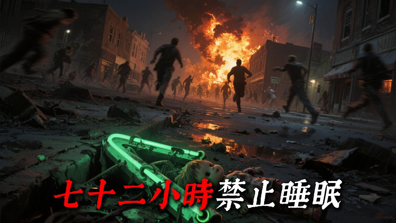 我們被警告 72 小時內不准睡覺，只要睡著就會死亡💡燈下怪談💡