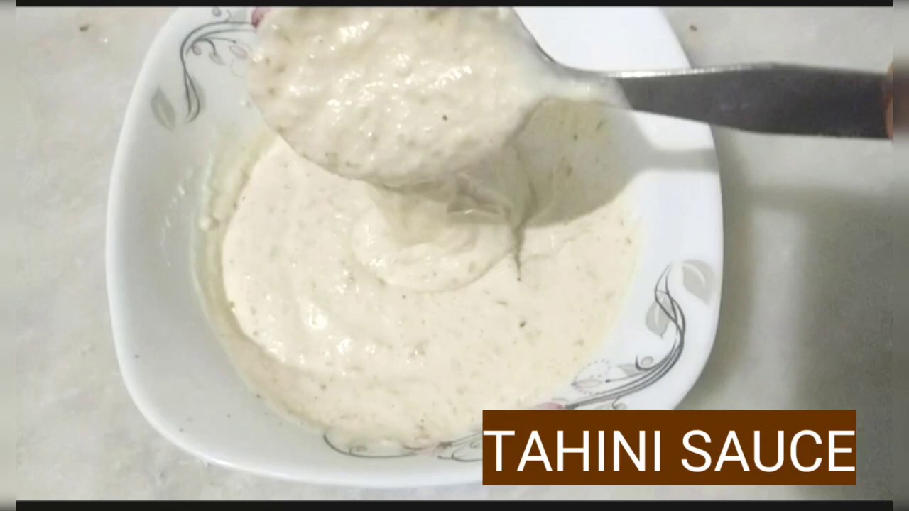 How to make tahini sauce for shawarma/quick and easy TAHINI SAUCE YouTube