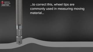 Probe tips on moving surfaces