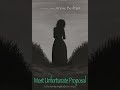Cover Art Creation for "A Most Unfortunate Proposal"