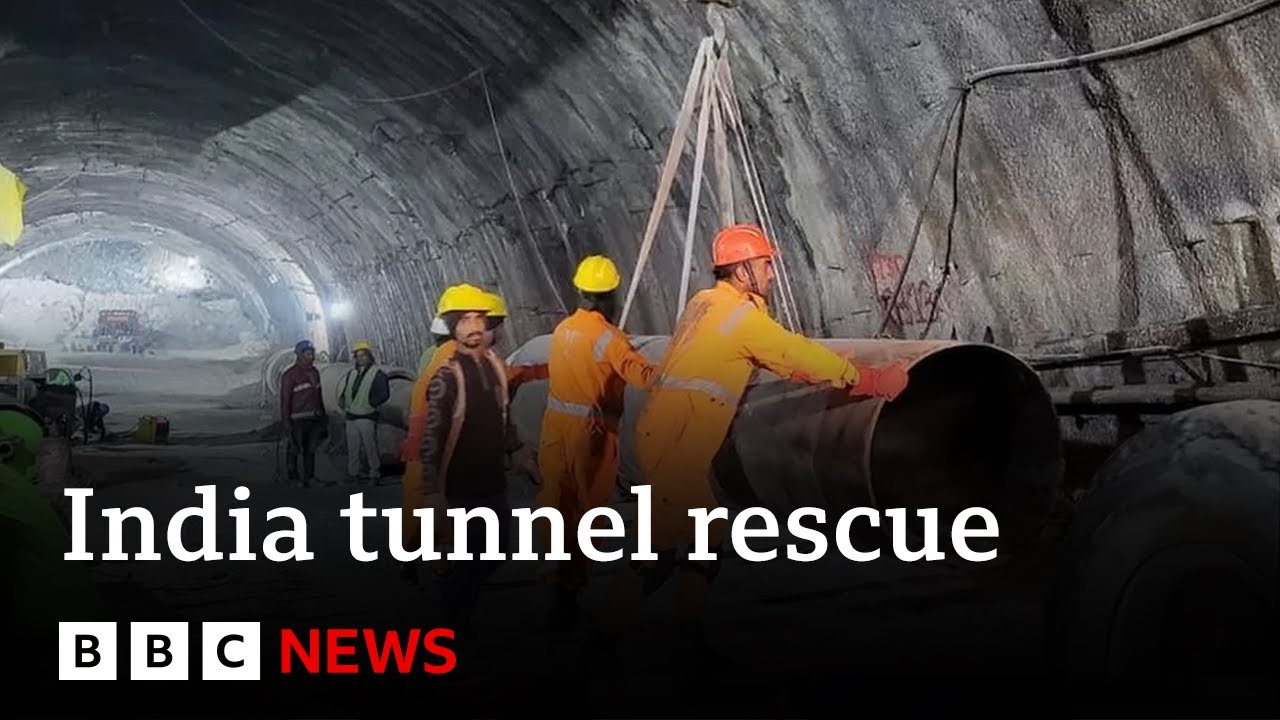 Rescuers resume India tunnel drilling to rescue trapped workers – BBC News
