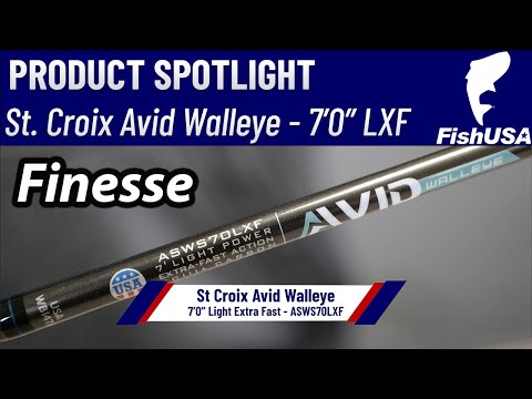 St. Croix Avid Series Walleye Spinning Rod - ASWS70LXF - When To Use It 
