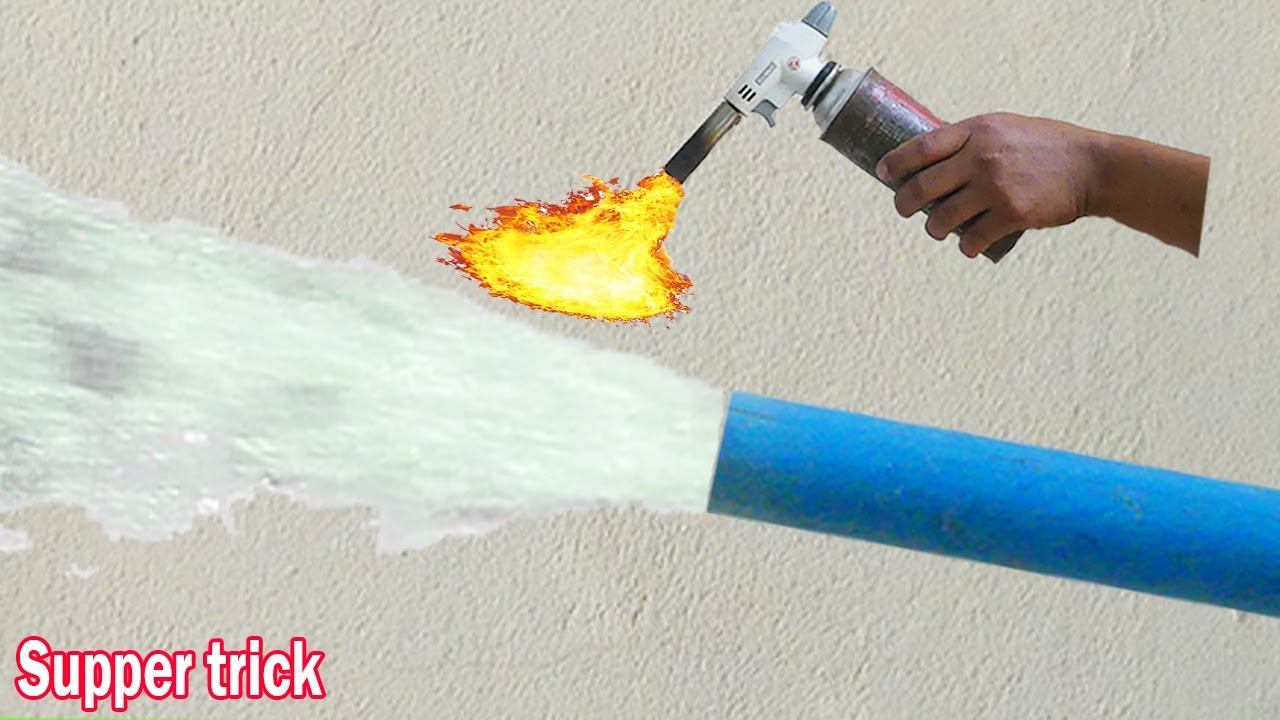 I trick turn PVC pipe Vs Plastic Water Bottle YouTube