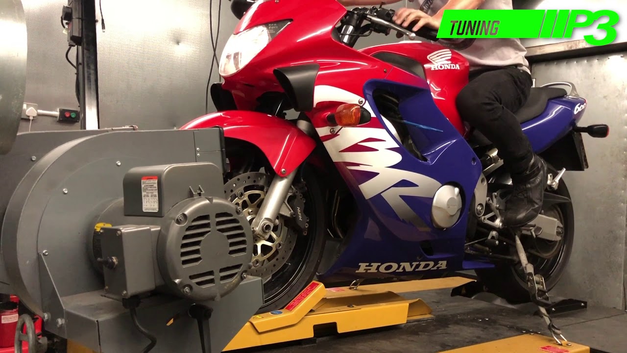Honda CBR600F Power run Dyno day 2018 P3 Tuning