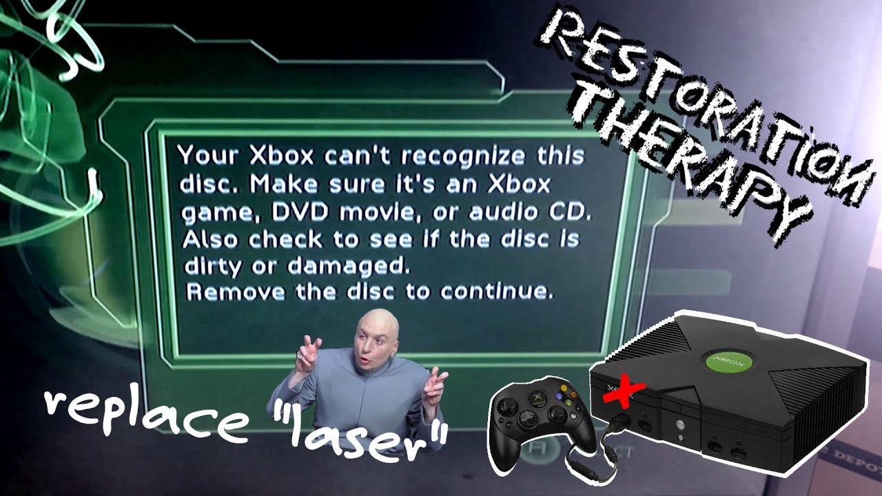 Winkelcentrum dok Spreekwoord Restoration Therapy: Replace Original Xbox DVD Drive Laser (TGM600) -  YouTube