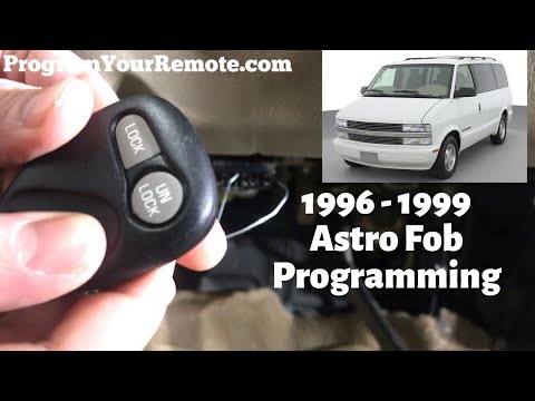 How To Program A Chevy Astro Remote Key Fob 1996 - 1999 DIY Chevrolet Tutorial
