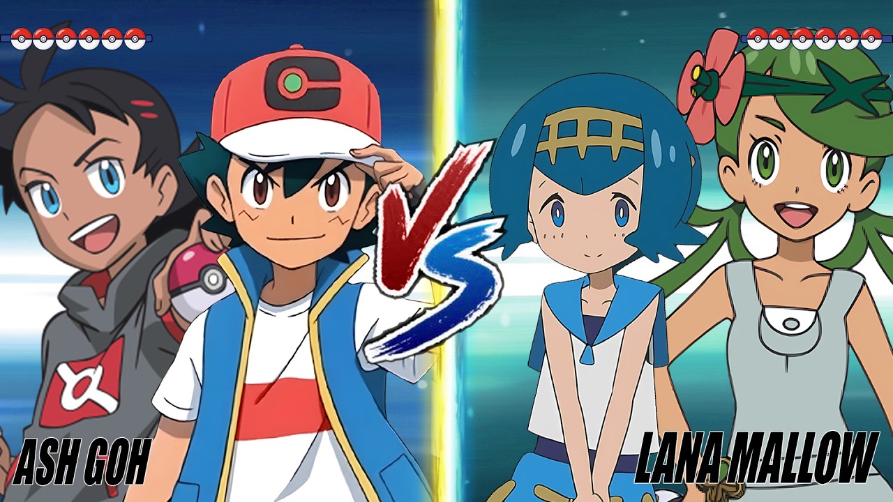Pokémon Battle: ASH and GOH Vs. LANA and MALLOW
