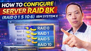how to configure server raid 8k ( raid 0 1 5 10 6 ) ibm system X