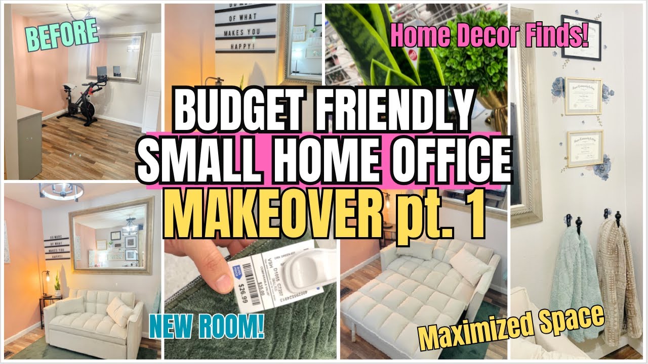 Бюджетное преображение домашнего офиса | Организация небольшого пространства + идеи декора | Крес...