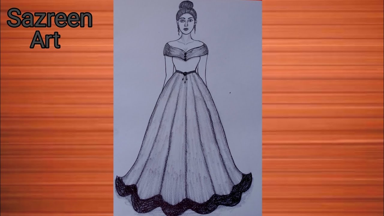 Dress Sketches | Custom Design Drawing by Brydealo Factory