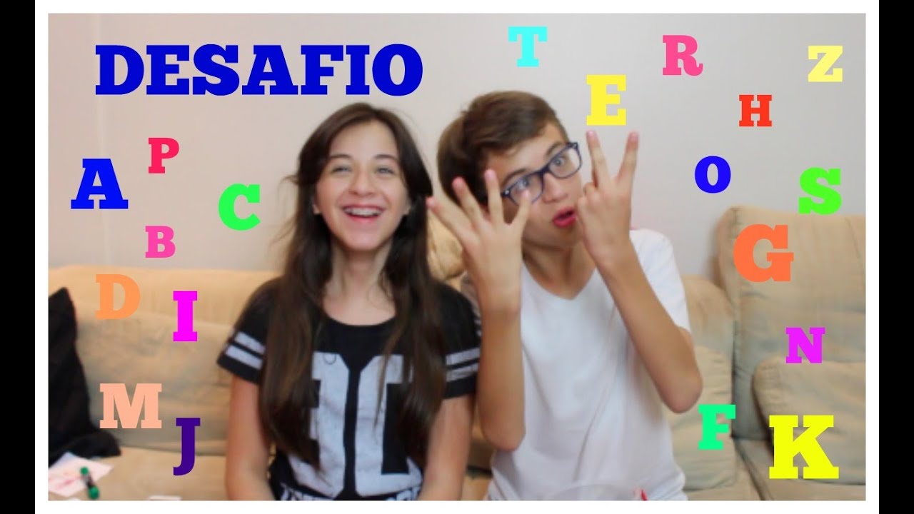 Desafio do Alfabeto  (Alphabet Challenge)com Carol e Rick Santina