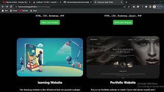 Portfolio Website || HTML , CSS , Bootstrap