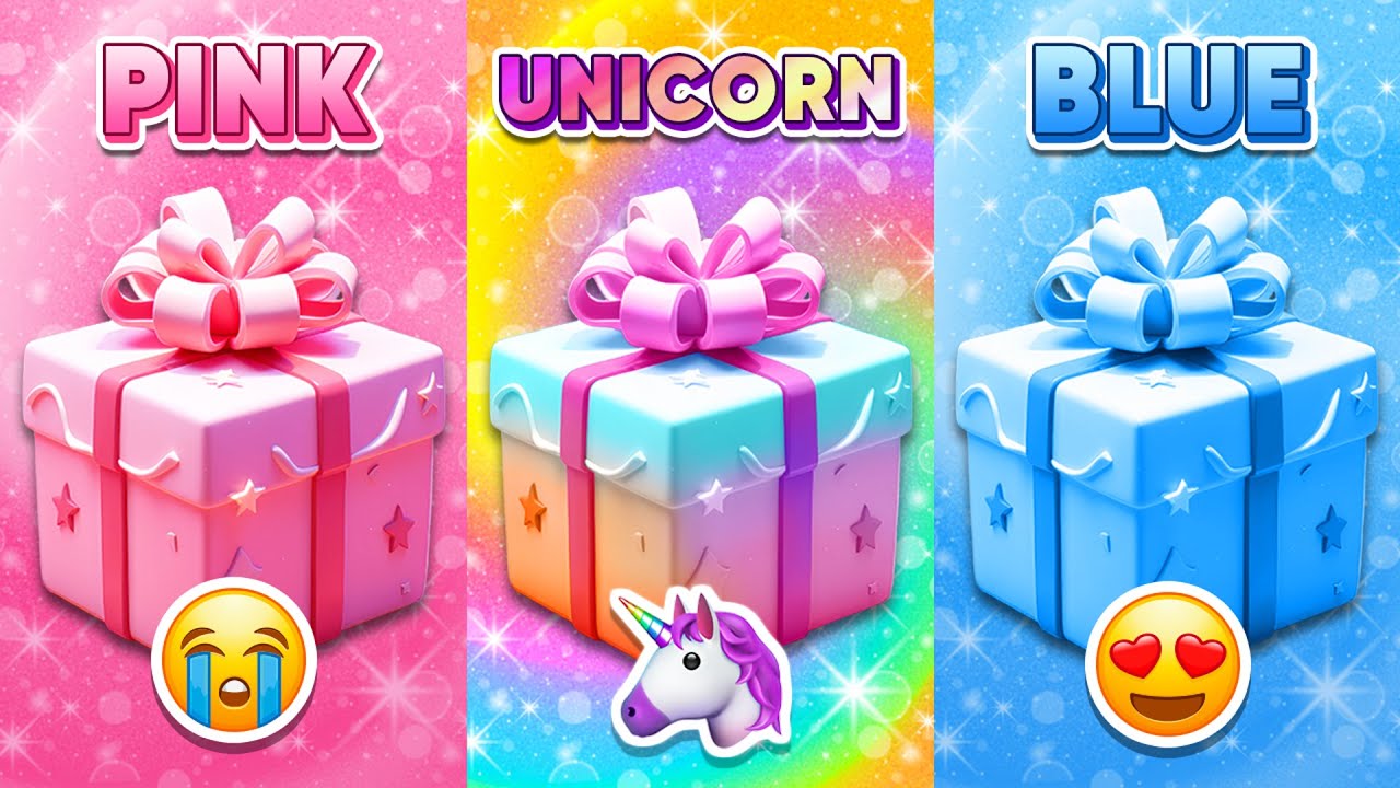 Выбери свой подарок...! Розовый, единорог или голубой 💗🌈💙 Насколько тебе повезло? 😱 Тест про обезьян
