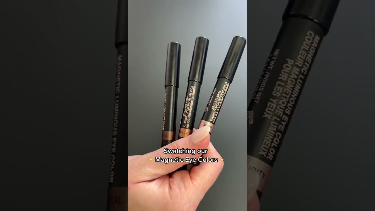 Magnetic Eye Color - Eyeshadow Pencil in Nudity, Immortal & Copper Foil