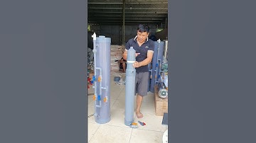 lọc Nước đục vàng bằng bộ lọc vật liệu và màng lọc UF tự chế