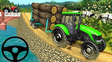 Real Tractor Trolley Cargo Farming Simulation Game - Android Gameplay #1