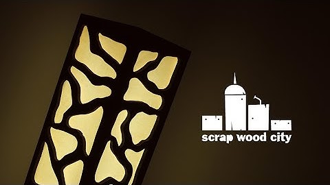 DIY floor lamp with a drill and a jigsaw