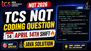 TCS NQT QUESTION APRIL 14 🔥 JAVA SOLUTION