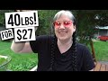 I BOUGHT 40LBS OF GLASS AT THE GOODWILL OUTLET BINS! [ UNDER $30 ] THRIFT WITH ME!