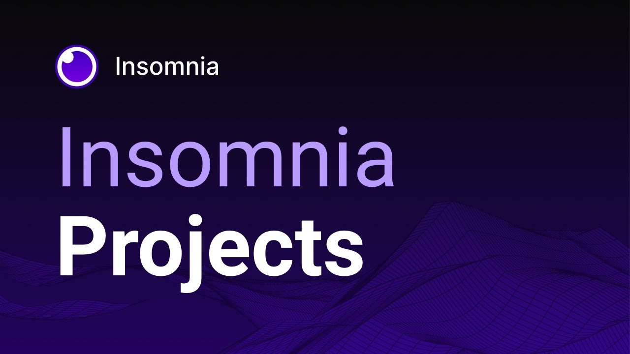 Insomnia Projects: API Collaboration and Documentation - YouTube
