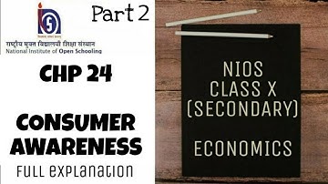 Chp 24 Part 2 | Economics (214) | Secondary (class 10) | NIOS