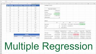 Excel Multiple Regression