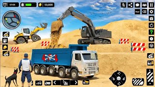 Real City Construction Simulator 3D - City Road Builder Excavator Trucks - Android Gameplay screenshot 3
