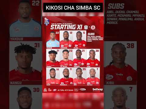 KIKOSI CHA SIMBA SC DHIDI YA JKT TANZANIA Simbasc Simbaleolive Simba