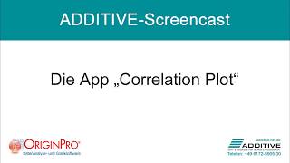 OriginLab OriginPro® 2020b: App "Correlation Plot"