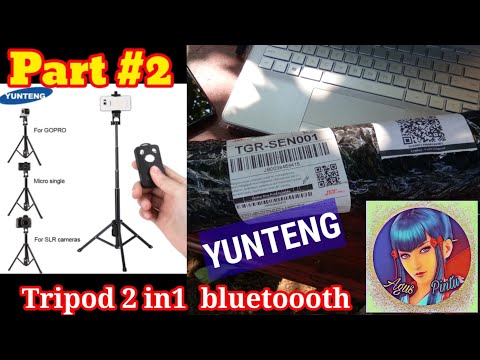 unboxing Tripod 2in1 Yunteng VCT 1688 Tongsing Bluetooth toko online Part 2