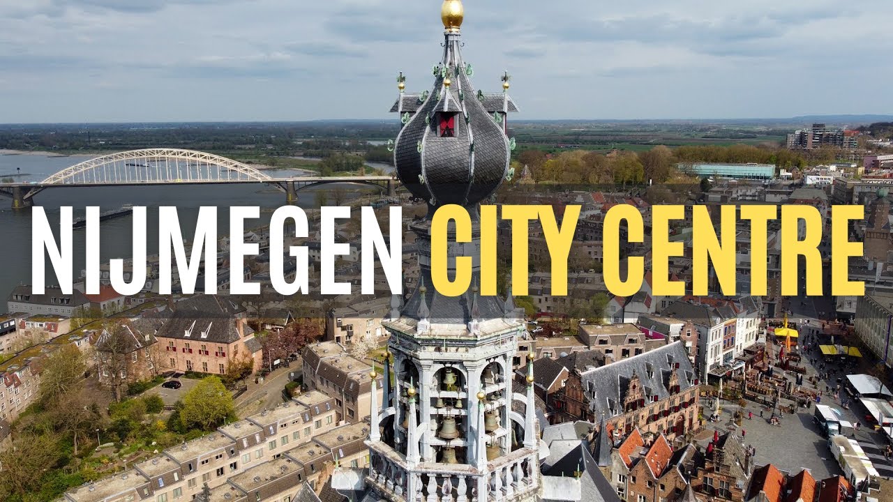 Nijmegen City Centre From Above | The Netherlands