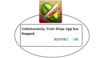 Unfortunately,Fruit Ninja Has Stopped Error in Android - App Not Open Problem | AllTechapple
