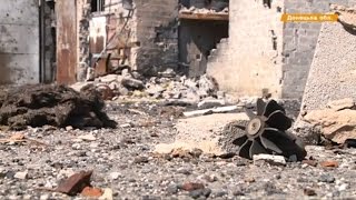 Декорации к постапокалиптическому фильму. Авдеевку накрыли 120-мм мины Декорации к постапокалиптическому фильму. Авдеевку накрыли 120-мм мины