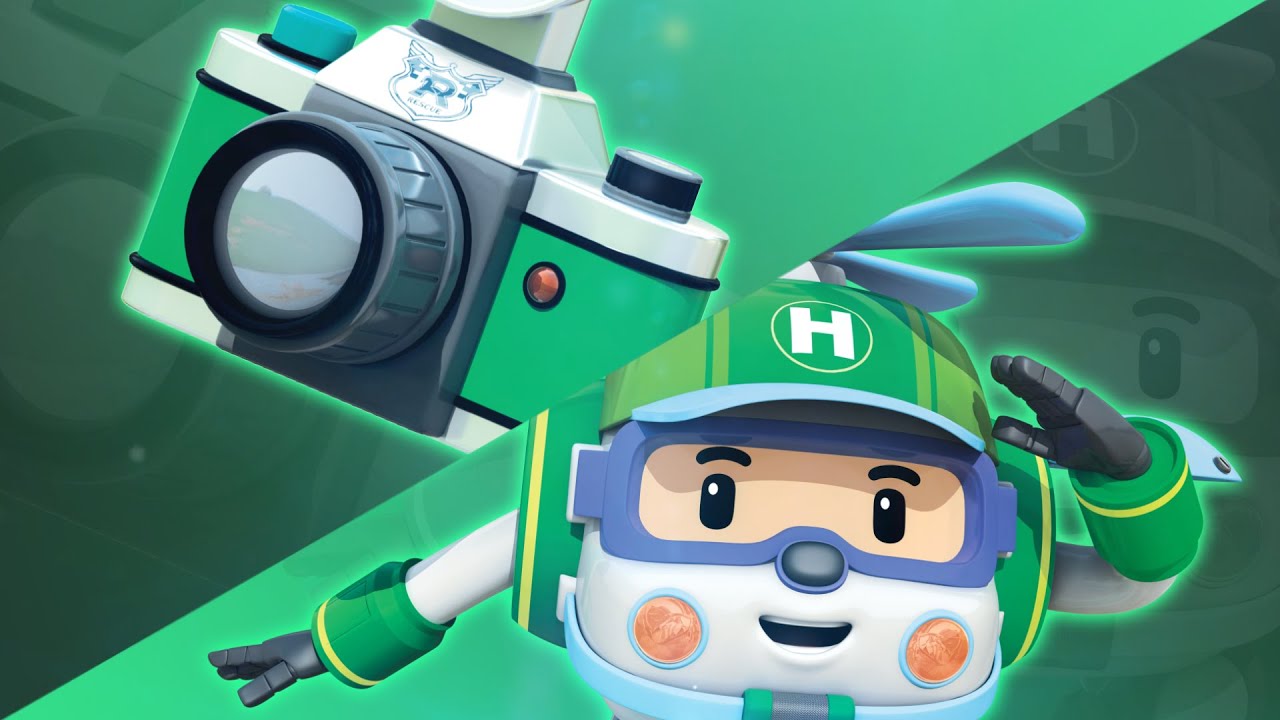 ヘリーのカメラ 救助道具プレイ 子供向けアニメ ロボカーポリーテレビ Youtube