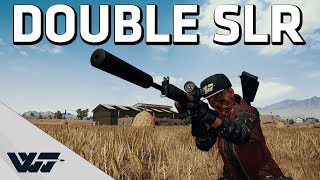 DOUBLE SLR - Gotta love this gun! - PUBG Gameplay