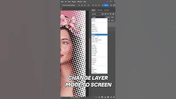Dotted Halftone Effect in Photoshop #shorts