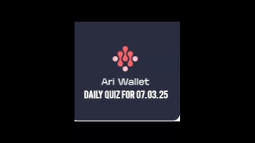 Arichain Daily Quiz for 07.03.25|What is a Characteristic of Arichain