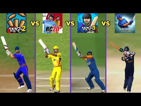 Ms Dhoni Helicopter Shot | Real Cricket 20 vs Wcc3 vs Wcc2 vs Sachin Saga | Buzzard X