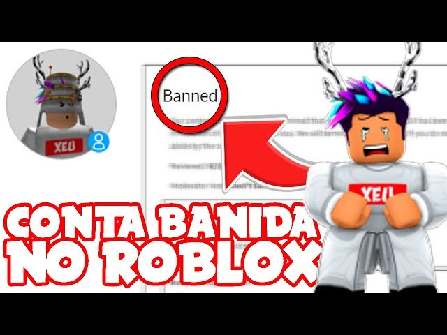 COMO SER BANIDO DO ROBLOX (tomei aviso de ban) 